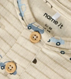 Børn Name It Bodyer|Body l/æ - Rib - NbmRonald - Peyote Melange