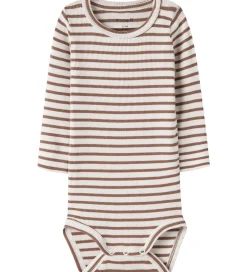 Børn Name It Bodyer|Body l/æ - Rib - Noos - NbnBani - Toasted Coconut