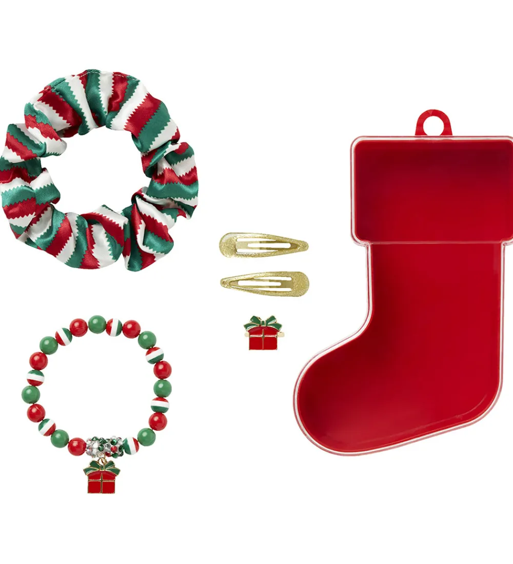 Name It Smykker|Gaveæske - Hårpynt/Smykker - NkfRistmas - Christmas Sock