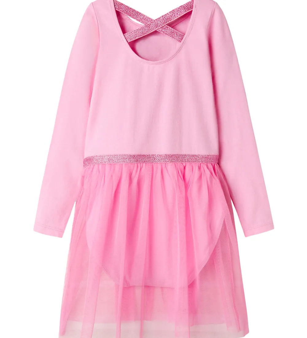 Name It Gymnastiktøj>Gymnastikdragt - NmfJustine - Pastel Lavender m. Katte