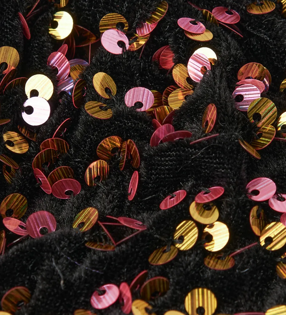 Name It Hårelastikker>Hårelastik m. Sløjfe - NkfRunica - Gold Colour m. Paliet