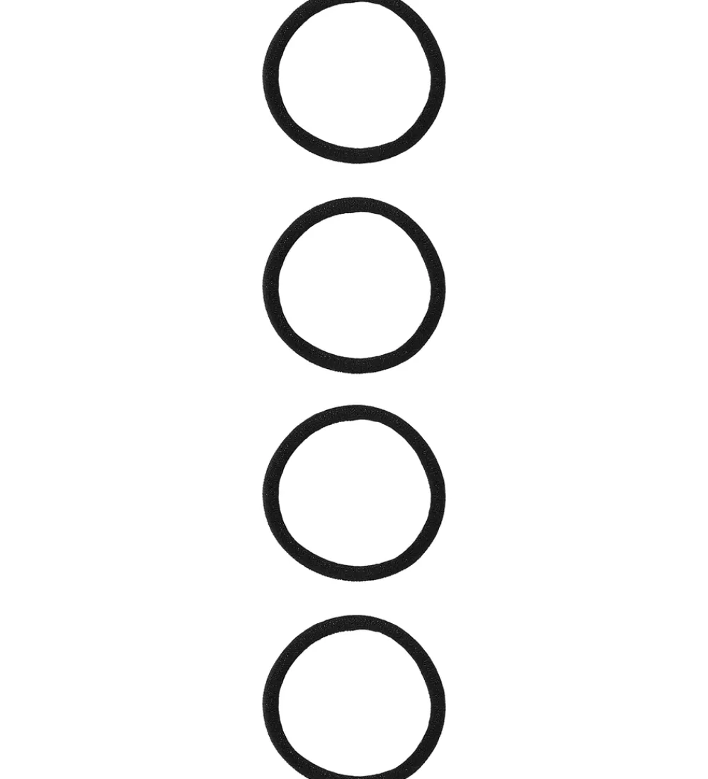 Name It Hårpynt>Hårelastikker - NkfRiga - 4-pak - Black/m. Glitter