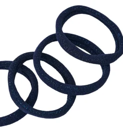 Name It Hårpynt>Hårelastikker - NkfRiga - 4-pak - Beacon Blue/m. Glitter