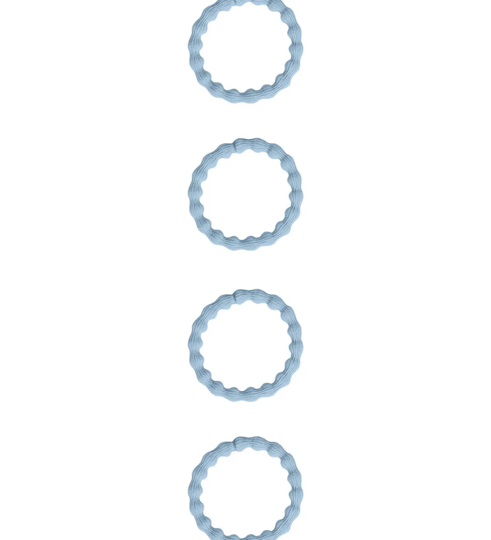 Name It Hårelastikker|Hårelastikker - 4-pak - NkfKarla - Dusty Blue