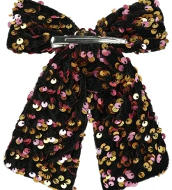 Name It Hårspænder>Hårspænde m. Sløjfe - NkfRunica - Gold Colour m. Paliett