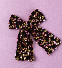 Name It Hårspænder></noscript>Hårspænde m. Sløjfe - NkfRunica - Gold Colour m. Paliett