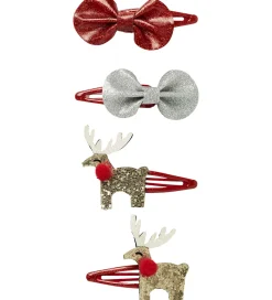 Name It Hårspænder|Hårspænder - NkfReinbow - 4-pak - Jester Red