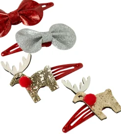 Name It Hårspænder|Hårspænder - NkfReinbow - 4-pak - Jester Red