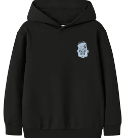 Børn Name It Sweatshirts>Hættetrøje - NkmVugo - Black/ Club