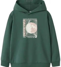 Børn Name It Sweatshirts>Hættetrøje - NkmVugo - Bistro Green/ Urban