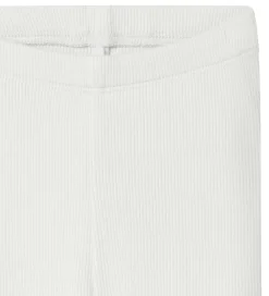 Børn Name It Leggings|Unisex-Tøj>Leggings - Rib - NbnKab - Cloud Dancer