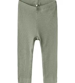 Børn Name It Leggings|Unisex-Tøj|Leggings - Rib - NbnKab - Shadow