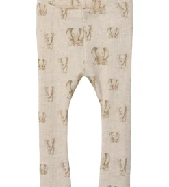 Børn Name It Unisex-Tøj|Pigetøj>Leggings - Rib - NbnDam - Peyote Melange