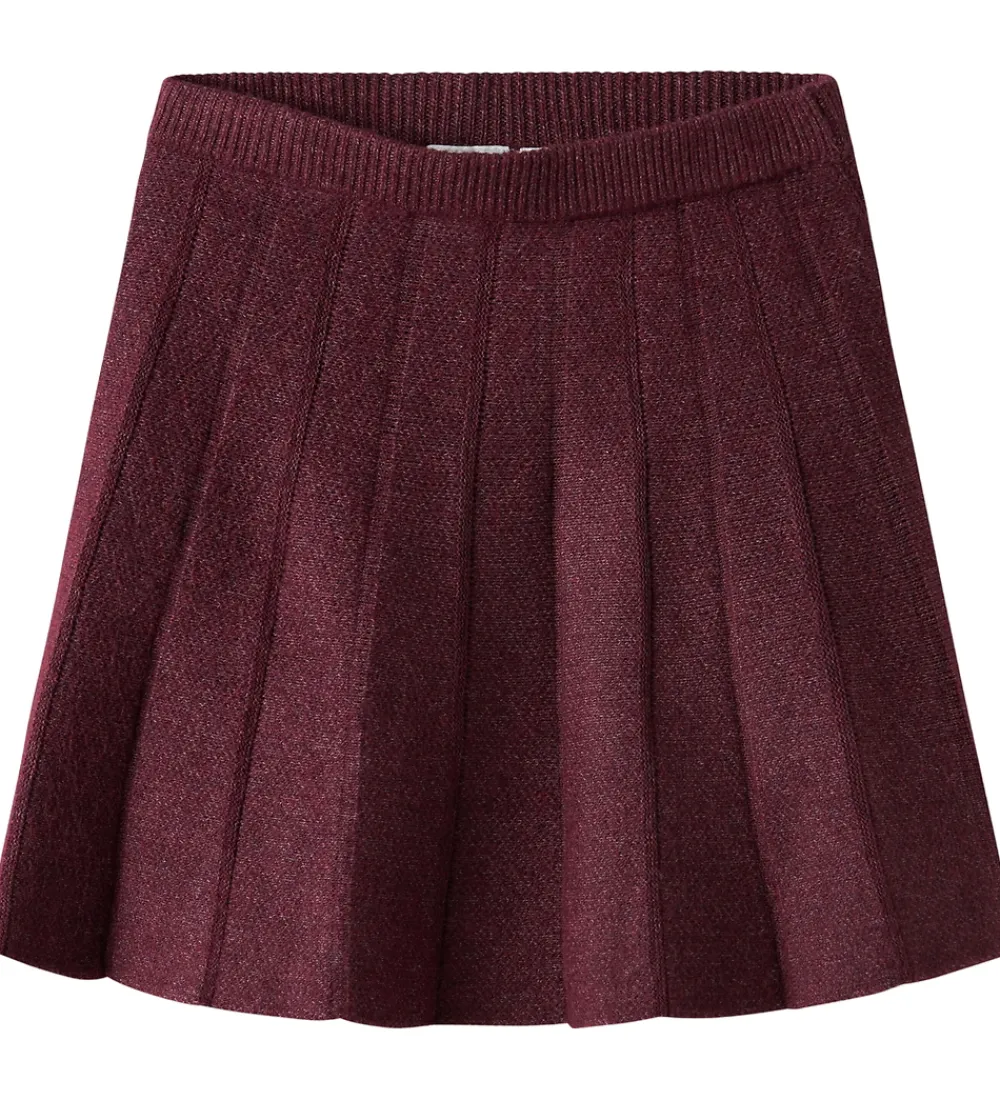 Børn Name It Nederdele|Juletøj>Nederdel - Strik - NkfSonia - Burgundy