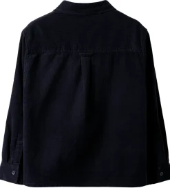 Børn Name It Skjorter|Juletøj>Overshirt - NkmRocking - Fløjl - Navy Blazer