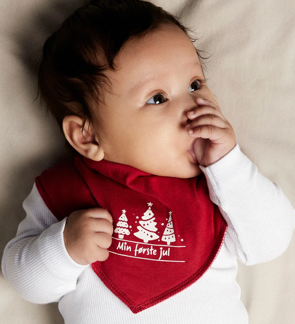 Name It Spisetid|Hagesmække>Savlesmæk - NbnRajul - Jester Red/Jul