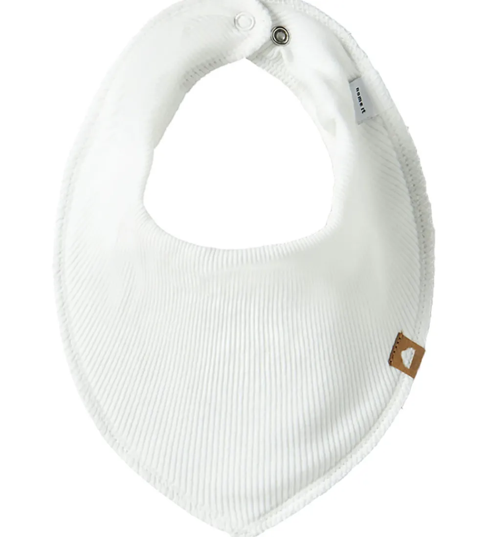 Name It Savlesmække|Hagesmække|Savlesmække - 3-pak - Rib - NbfYvettekoy - Cloud Dancer/