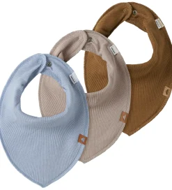 Name It Spisetid|Savlesmække|Savlesmække - 3-pak - Rib - NbmYasim - Kentucky Blue/Mus