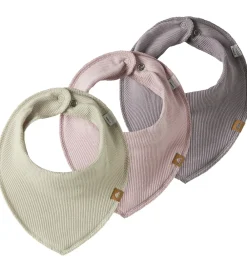 Name It Savlesmække|Savlesmække - 3-pak - NbfYvetteliona - Rosa/Lilla/Beige