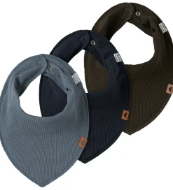 Name It Spisetid|Savlesmække|Savlesmække - Rib - NbmYasim - 3-pak - Flint Stone/Navy