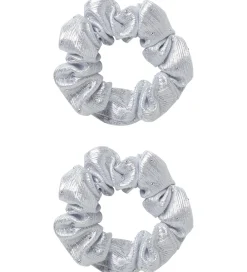 Name It Hårpynt|Scrunchies|Scrunchies - 2-pak - NkfRiglitter - Silver