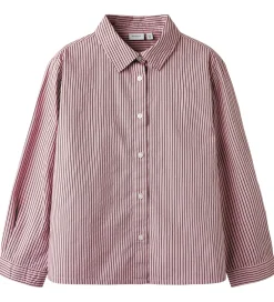 Børn Name It Skjorter>Skjorte - NkfSvala - Keepsake Lilac/Burgundy