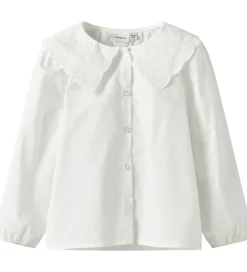 Børn Name It Skjorter>Skjorte - NmfRollaring - Bright White