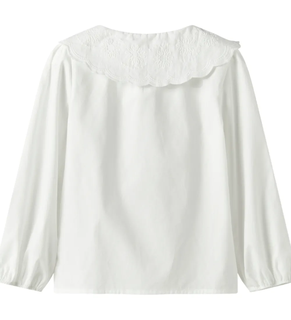 Børn Name It Skjorter>Skjorte - NmfRollaring - Bright White