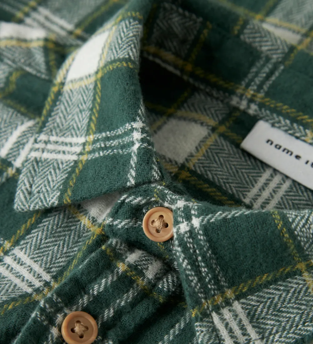 Børn Name It Skjorter>Skjorte - NmmSanto - Bistro Green