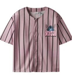 Børn Name It Skjorter>Skjorte k/æ - NkfOdisa - Stitch - Keepsake Lilac