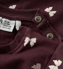 Børn Name It Sweatshirts>Sweatshirt - NbfVimone - Burgundy/Bow