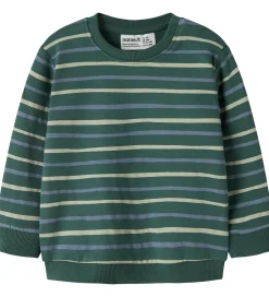 Børn Name It Sweatshirts>Sweatshirt - NbmVimmer - Bistro Green/Stripes