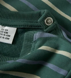 Børn Name It Sweatshirts>Sweatshirt - NbmVimmer - Bistro Green/Stripes