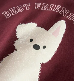 Børn Name It Sweatshirts|Sweatshirt - NmfViloui - Burgundy/ Best Friend Club