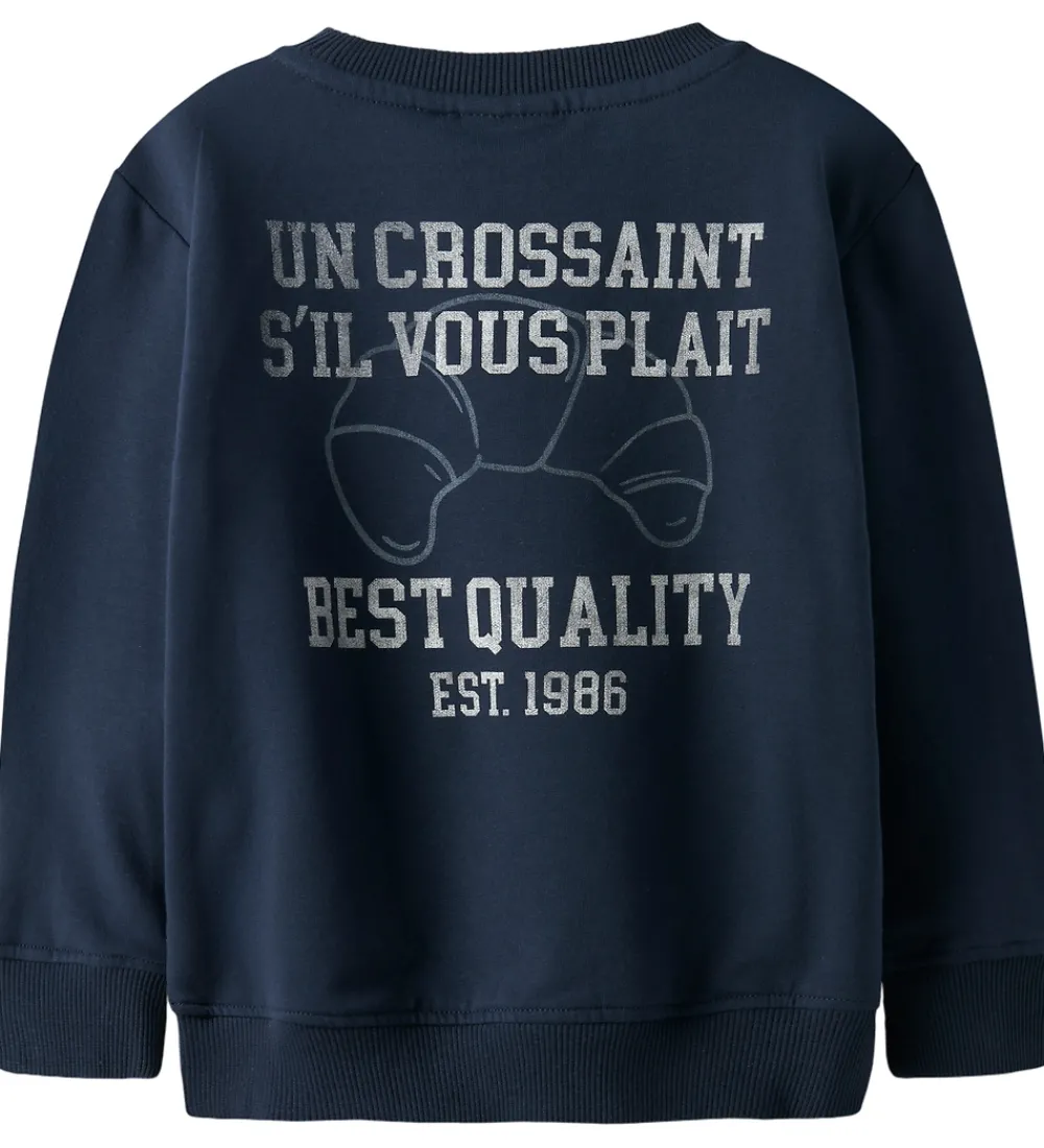 Børn Name It Sweatshirts>Sweatshirt - NmmRico - Navy Blazer