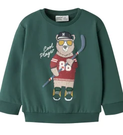 Børn Name It Sweatshirts>Sweatshirt - NmmSaxo - Bistro Green