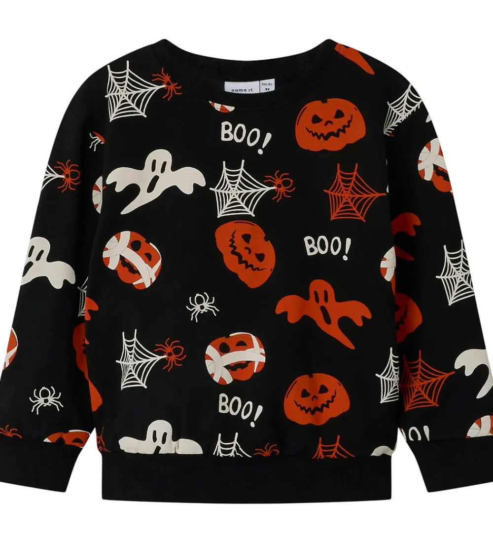 Name It Halloween|Sweatshirt - NmnOpal - Sort m. Print
