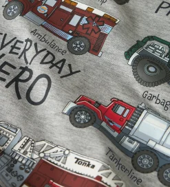 Børn Name It Sweatshirts>Sweatshirt - Tonka - NmmOrson - Grey Melange