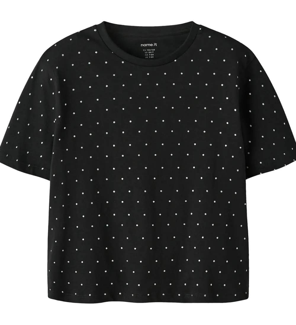 Børn Name It T-Shirts|Juletøj>T-shirt - NkfRuaja - Sort