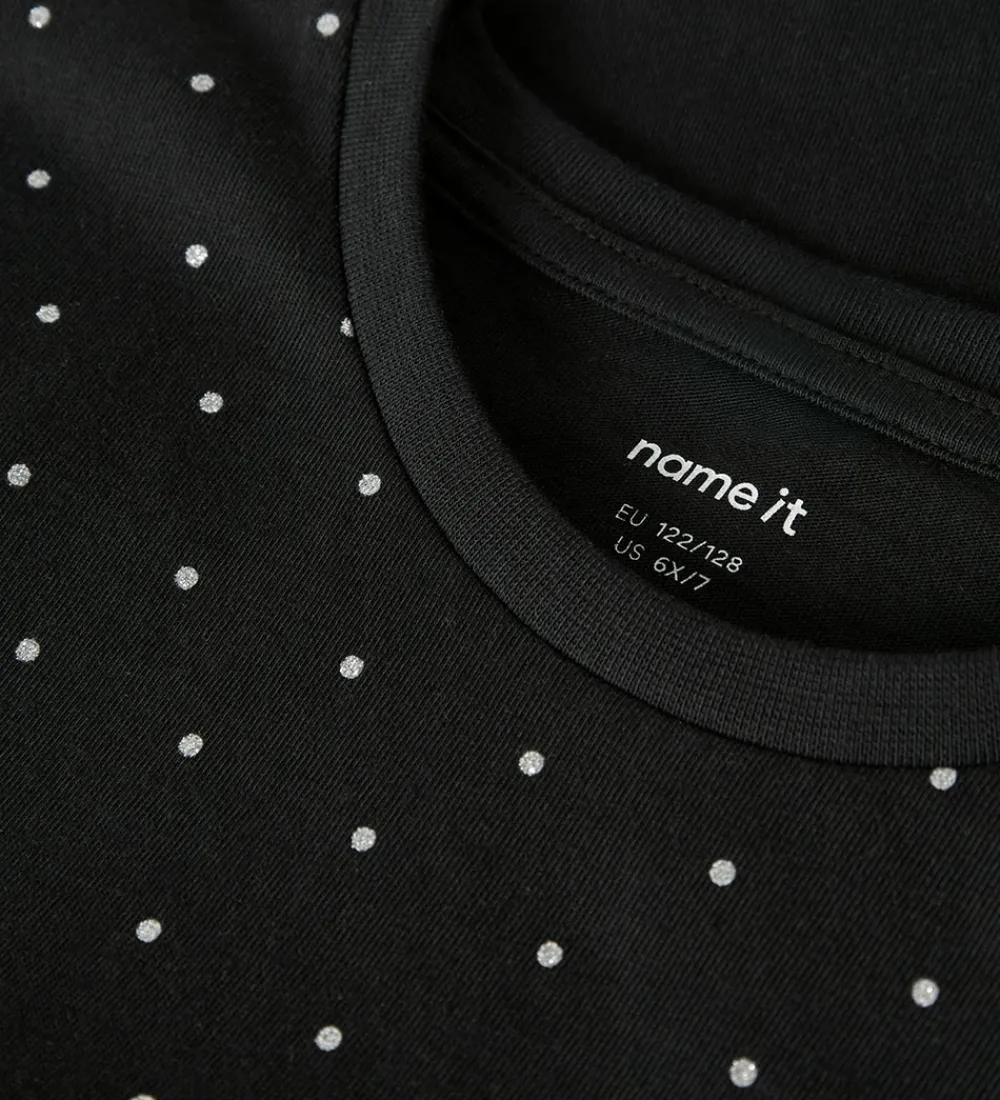 Børn Name It T-Shirts|Juletøj>T-shirt - NkfRuaja - Sort