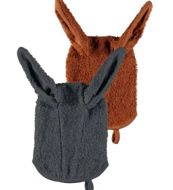 Name It Vaskeklude|Vaskehandske - NbnRio - Iron Gate/Caramel