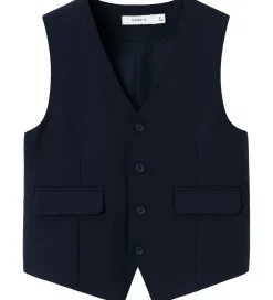 Børn Name It Veste|Juletøj|Vest - NkmRiramel - Dark Sapphire