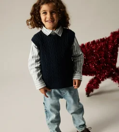 Børn Name It Veste|Vest - Strik - NmmRoman - Navy Blazer