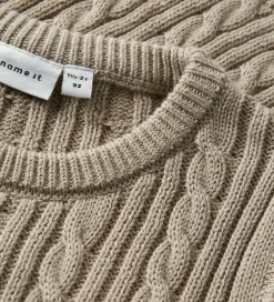 Børn Name It Veste>Vest - Strik - NmmRoman - Island Fossil