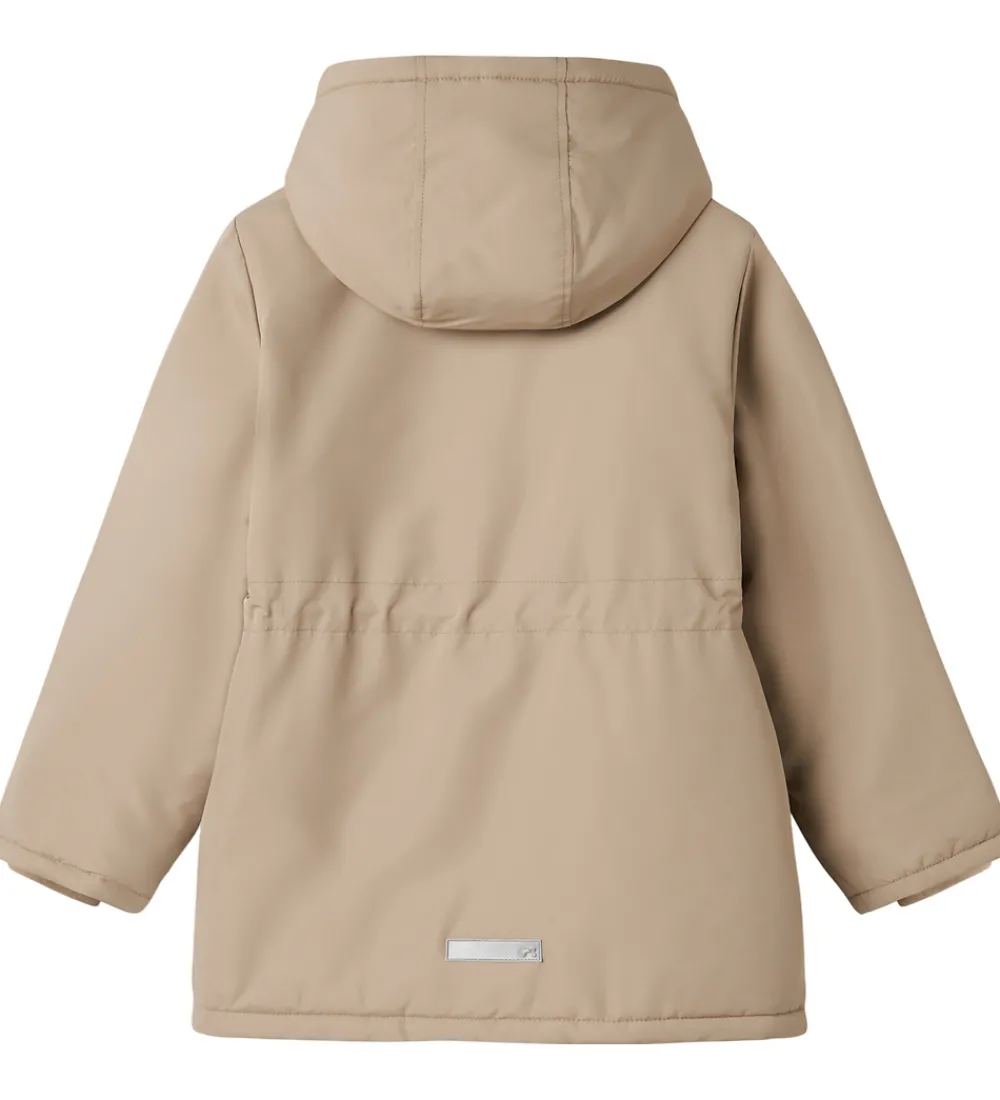 Børn Name It Vinterjakker|Vinterjakke - NkfMarlow - Silver Mink