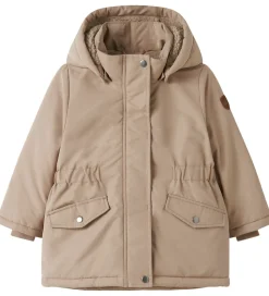 Børn Name It Vinterjakker>Vinterjakke - Parka - NmfMarlow - Silver Mink