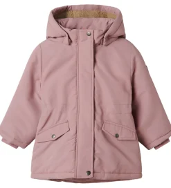 Børn Name It Vinterjakker|Vinterjakke - Parka - NmfMarlow - Woodrose