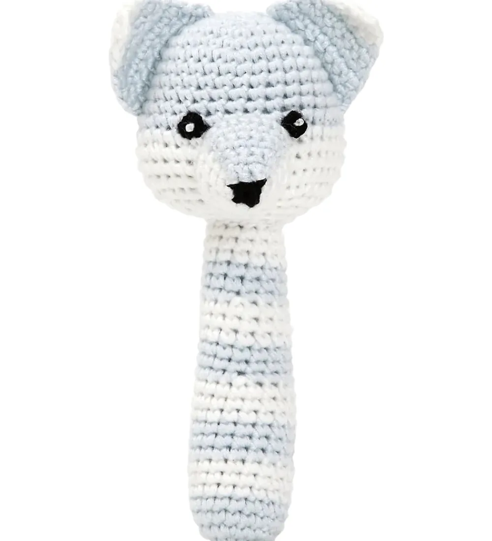 NatureZoo Gribelegetøj|Babylegetøj>Rangle - Ræv - Babyblå