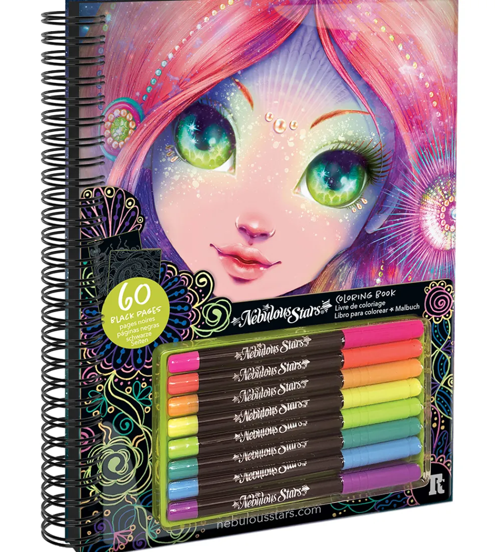 Nebulous Stars Malebog|Malebog m. Tuscher - Sorte Sider - Coralia