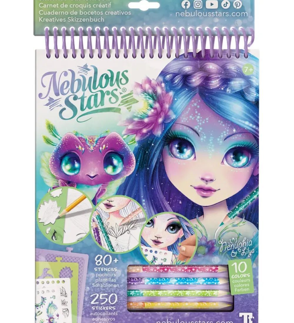 Nebulous Stars Malebog|Kreasæt>Tegnesæt - Creative Sketchbook - Nenuphia